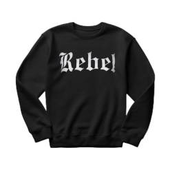 Pretty Attitude Damen Rebel Pullover Gothic Oberteil Rock n Roll Sweatshirt XL von Pretty Attitude