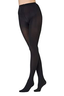 Pretty Polly Damen 60d 3D Premium Opaques Strumpfhose, 60 DEN, Schwarz (Black Black), Large (Herstellergröße: ML) von Pretty Polly