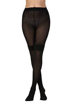 Pretty Polly Damen Secret Socks Tights Strumpfhose, 60 DEN, Schwarz (Black Black), Large (Herstellergröße: ML) von Pretty Polly