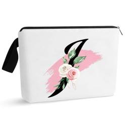 Initial Monogramm personalisierte Make-up-Tasche, tragbare Kosmetiktasche, Kulturtasche, Reisetasche, Geburtstagsgeschenke für Frauen Mädchen, personalisierte Kosmetiktasche für Mutter, Lehrer, von Prettyui