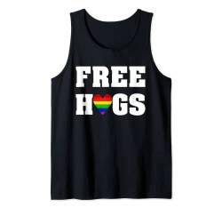 LGBTQ Gay Rainbow Heart Love Liebe Regenbogen Herz Free Hugs Tank Top von Pride CSD Parade Outfit LGBT Geschenk Homo Love