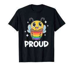 Bee Proud Gay Pride Regenbogenflagge Lesben Gleichberechtigung Verbündete T-Shirt von Pride Month LGBTQ Stuff & LGBT Gifts Men Women