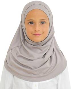 Prien Hijab Für Kinder, Türkisch Kopftuch Mädchen, Muslim Damen Schal, Viszid Tuch, Islam Kopftücher, Muslimische Frauen Khimar Abaya, Easy Kleidung, Tesettür Giyim (Hellnerz) von Prien