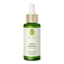 PRIMAVERA Rich Face Oil - Regenerating 30 ml - Naturkosmetik - Leichtes Gesichtsöl für reife, anspruchsvolle Haut - aktiviert die Zellen und festigt die Haut - vegan von Primavera