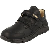 Primigi Jungen Kinder Schuhe Leder Halbschuhe 3920811 Schwarz mit Klett Sneaker von Primigi