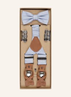 Prince Bowtie Set: Hosenträger Und Fliege blau von Prince BOWTIE