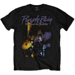 Offizielles Prince Purple Rain T Shirt (Schwarz) - Medium von Prince