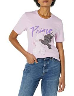 Prince Damen Offizielle Vintage Vier Tauben T-Shirt, violett, Mittel von Prince