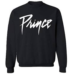 Prince Unisex-Erwachsene Black Crewneck Sweatshirt, schwarz, X-Large von Prince