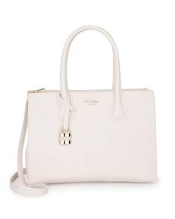 Princely London Handtasche Julia - Elegante Handtasche & Umhängetasche Damen - Tragbar als Crossbody Bag mit Reißverschluss & Innenfächern - Offwhite von Princely London