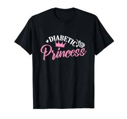 Diabetiker Prinzessin Tochter Mädchen T-Shirt von Princess Daughter Girl Sister Child Parents