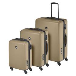 Koffer Set - PT01 - Reiskoffer mit 4 Rollen - Pristine Bronze - Dreiteilige Kofferset - Koffer & trolleys - hartschalenkoffer von Princess Traveller