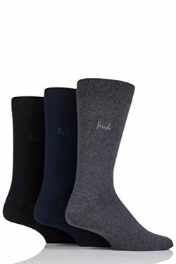Herren 3 Pair Pringle Endrick Einfarbige Hosen Socken - Schwarz/Marine/Grau 41-46 von Pringle of Scotland