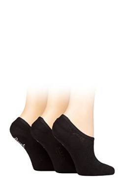 Pringle Damen Baumwolle Sports Schuhfutter Socken Packung 3 Schwarz Schmucklos 37-42 von Pringle of Scotland