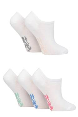 Pringle Damen Schmucklos Baumwolle Trainer Socken Packung 5 Weiß 37-42 von Pringle of Scotland