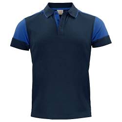 Printer Herren Prime Kontrast-Poloshirt, Kobaltblau/Marineblau, XXL von Printer