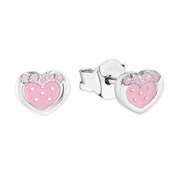 Prinzessin Lillifee Mädchen-Ohrstecker Herz 925 Sterling Silber Zirkonia rosa von Prinzessin Lillifee