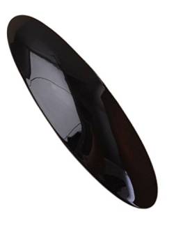 Black Oval Shaped Barrette Hair Clip Slide 9cm (3.5) by Pritties Accessories von Pritties Accessories