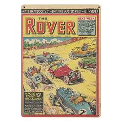 Klassische Comics The Rover A5 Stahlschild Zinnwand Türschild Vintage von Pritties Accessories