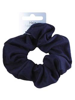 Navy Blue Soft Jersey Fabric Hair Scrunchie Bobble Elastic Hair Band by Pritties Accessories von Pritties Accessories