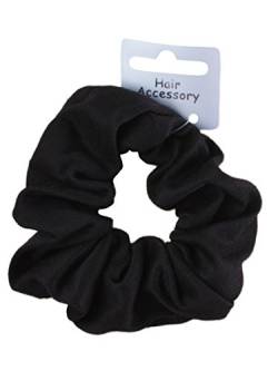 Pritties Accessories Schwarzes weiches Jersey-Stoff-Haargummi-Bommel-elastisches Haarband von Pritties Accessories