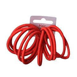 Set of 10 Red Thick Snag Free Endless Hair Elastics Bobbles Hair Bands by Pritties Accessories von Pritties Accessories