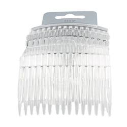 Set of 4 Clear Plain Hair Combs Slides 7cm (2.8) by Pritties Accessories von Pritties Accessories