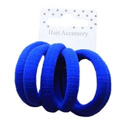 Set of 6 Royal Blue Soft Jersey Endless Hair Elastics Bobbles Bands by Pritties Accessories von Pritties Accessories