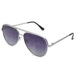 Pro Acme Polarisierte Pilot Männer Frauen Sonnenbrille, Retro Pilot für Radfahren Fahren Golf - UV400 Schutz Sonnenbrillen (Silber Rahmen | Gradient Grauer Linse) von Pro Acme