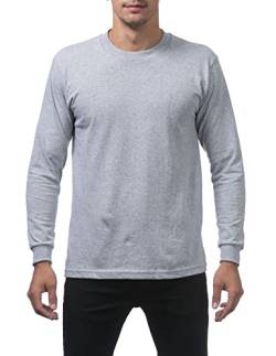 Pro Club Herren Comfort Cotton Long Sleeve T-Shirt - Grau - Groß von Pro Club