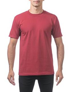 Pro Club Herren-T-Shirt aus Baumwolle, kurzärmelig - Rot - XX-Large von Pro Club