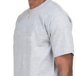 Treask Proclub T Shirts Heavy Weight Hiphop Short Sleeve S-5xl Plain Tee Men's, 0Heather Gray, XXL von Pro Club