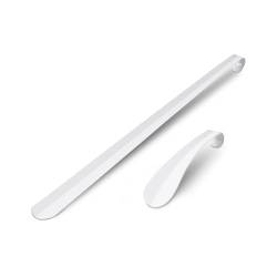 Pro Home Stabile Metall Schuhlöffel Weiß (16,5cm + 58cm) - 2er Set Schuhanziehhilfe - Rückenschonender Schuhanzieher für Kinder, Herren, Damen, Senioren von Pro Home