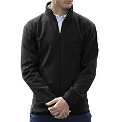 Pro RTX Pro Micro Fleece Jacke | Leichte Arbeitsjacke für Männer | Vielseitige Herren Frühlingsjacke | Black, 7XL von Pro RTX