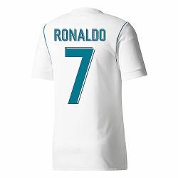 Pro Soccer Specialists Ronaldo #7 Heim-Fußballtrikot 2017/18, Weiss/opulenter Garten, Klein von Pro Soccer Specialists