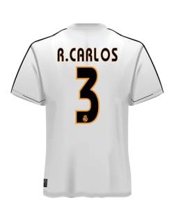 Roberto Carlos #3 Madrid 03/04 Home Soccer Jersey Retro, Weiss/opulenter Garten, XX-Large von Pro Soccer Specialists