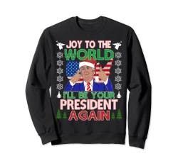 Bester Trump Ugly Christmas Sweater Präsident 2024 Republikaner Sweatshirt von Pro Trump Christmas Tee Styles 2024