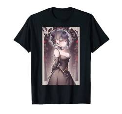 Ästhetisches Goth Anime Girl Soft Grunge Gothic Waifu T-Shirt von Pro Waifu Social Club