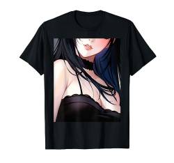 Sexy Anime Girl Japanisch Lewd Goth Girl T-Shirt von Pro Waifu Social Club