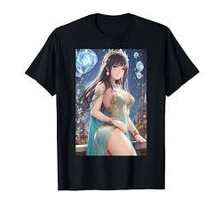 Stars Universe Anime Girl Princess Aesthetic Tarot T-Shirt von Pro Waifu Social Club