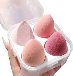 Premium Make-up Schwamm Ei, latexfreier Make-up Puff Beauty Foundation Blend Schwamm, nass und trocken, multifunktional, professionelle Make-up-Tools, sicher auf Ihrer Haut, Beauty Blender (Pink) von ProBytes