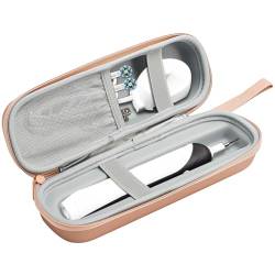 ProCase Elektrische Zahnbürste Reiseetui mit Netztasche, Zahnbürstenhalter Tasche Hart Hülle Kompatibel für Oral B Pro 1000 Pro 2000 / Pro 3000 /Pro 3500 / Philips Sonicare Zahnbürsten –Rosegold von ProCase