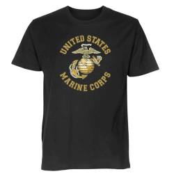 USA USMC Gold Elite T-Shirt Shirt Polo XL von ProTexDruck Textilhandel