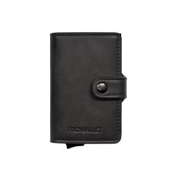 Prowallet Plus Deluxe - Slim Wallet mit RFID-Schutz - Schwarz - Kartenetui, Geldbörse, Portemonnaie - Card Holder Aluminium - Geldbörse Damen und Herren - Luxuriöser Geschenkbox von ProWallet