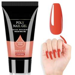 Probuk Poly Nägel Gel, 30ml Poly Starter Gel, Nail Extension Gel, Nagelverlängerung Gel, UV LED Nagellack Gel, Builder Gel für Nägel, Geschenke für Frauen, Anfänger, Profis DIY Salon (#09) von Probuk