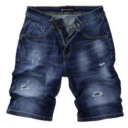 Procity Jeans Shorts Herren Kurze Hosen Herren für Outdoor Used Look für Männer Dunkelblau Y0245 32/XS von Procity