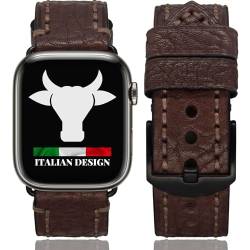 ProdAccs Echtes Lederarmband für Apple Watch Armband 45mm 49mm 44mm Leder (Iwatch Serie Ultra 8 7 6 5 4 SE Hermes Nike) Damen & Herren Geschenk von ProdAccs