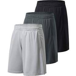 Profectors Athletic Workout Shorts für Herren mit Taschen, schnelltrocknende Activewear - - Klein von Profectors