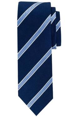 Profuomo Originale Krawatte navy/blau, Gestreift von Profuomo