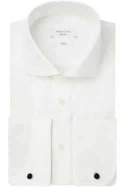 Profuomo Originale Slim Fit Hemd Off White, Einfarbig von Profuomo